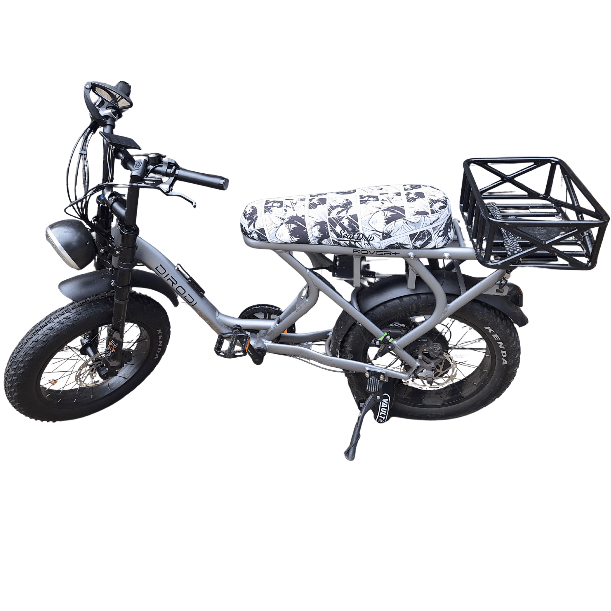 Manga Rush DiroDi Rover seat cover with bold manga graphics - stylish, comfy, and protects your bum from the hot Aussie sun.